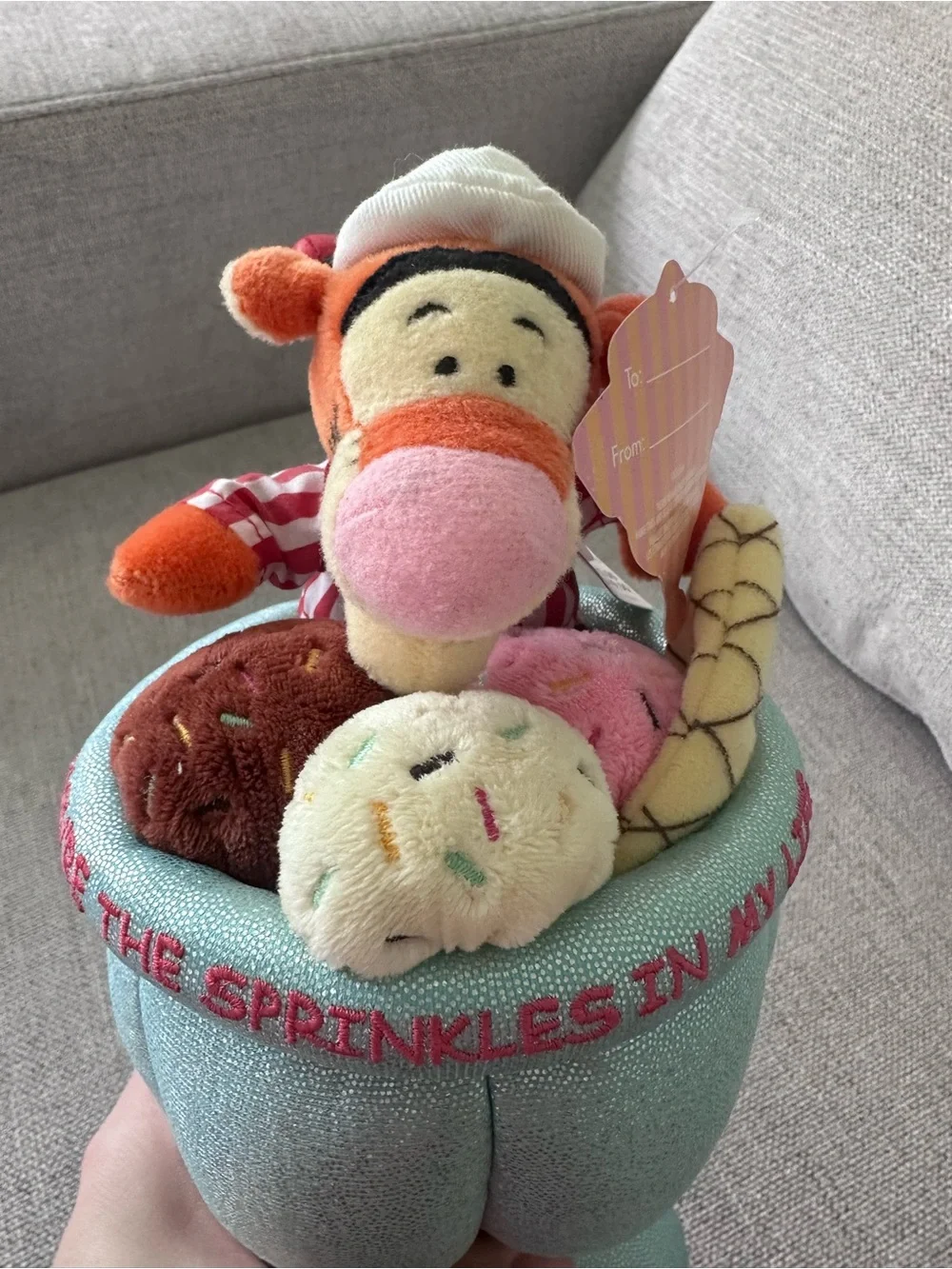 Disney Store Retired Sweet Shoppe You’re The Sprinkles In My Life” Tigger Sundae